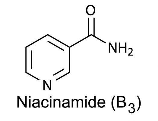 cấu trúc hoá học niacinamide